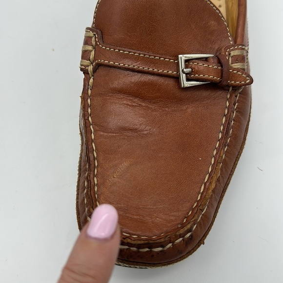 Cole Haan Country Womens Mules Slides Driving Mocs Sz 6B Saddle Leather - Picture 12 of 12